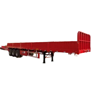 Semi-remorque à benne basculante à 3 essieux 60T avec planches